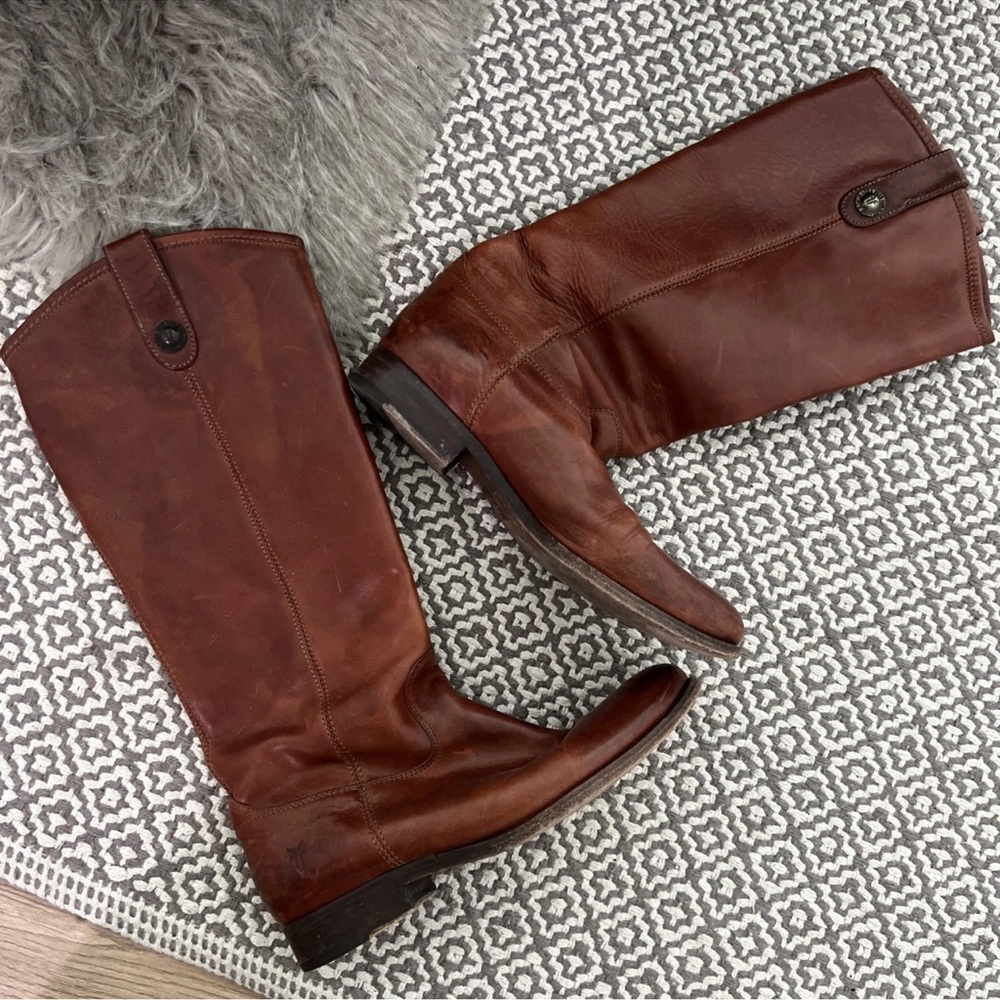 Frye cognac/brown Leather Boots